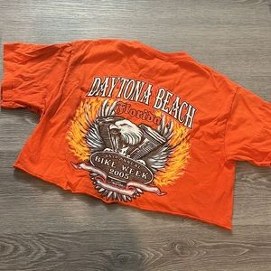 Cropped Motorcycle Tee